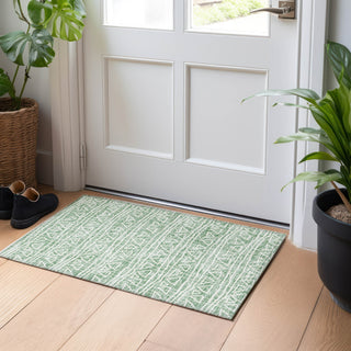 Piper Looms Mayfield Bohemian AMF730 Sage Machine Washable Area Rug Scatter Lifestyle Image Feature