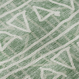 Piper Looms Mayfield Bohemian AMF730 Sage Machine Washable Area Rug Swatch Image