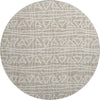 Piper Looms Mayfield Bohemian AMF730 Taupe Machine Washable Area Rug Round Main Image