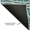 Piper Looms Mayfield Bohemian AMF730 Teal Machine Washable Area Rug Backing Image
