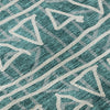 Piper Looms Mayfield Bohemian AMF730 Teal Machine Washable Area Rug Swatch Image