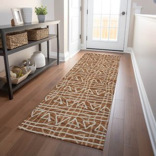 Piper Looms Mayfield Bohemian AMF730 Terracotta Machine Washable Area Rug Runner Lifestyle Image Feature