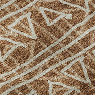 Piper Looms Mayfield Bohemian AMF730 Terracotta Machine Washable Area Rug Swatch Image