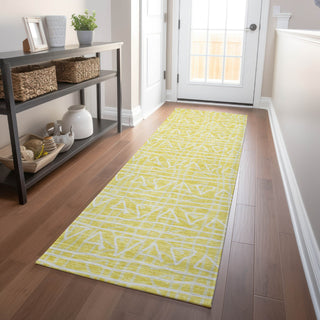 Piper Looms Mayfield Bohemian AMF730 Yellow Machine Washable Area Rug Runner Lifestyle Image Feature
