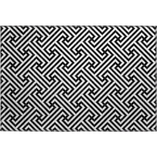 Piper Looms Mayfield Geometric AMF731 Black Machine Washable Area Rug Scatter Main Image