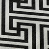 Piper Looms Mayfield Geometric AMF731 Black Machine Washable Area Rug Swatch Image
