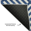 Piper Looms Mayfield Geometric AMF731 Blue Machine Washable Area Rug Backing Image