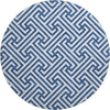 Piper Looms Mayfield Geometric AMF731 Blue Machine Washable Area Rug Round Main Image