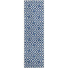 Piper Looms Mayfield Geometric AMF731 Blue Machine Washable Area Rug Runner Main Image