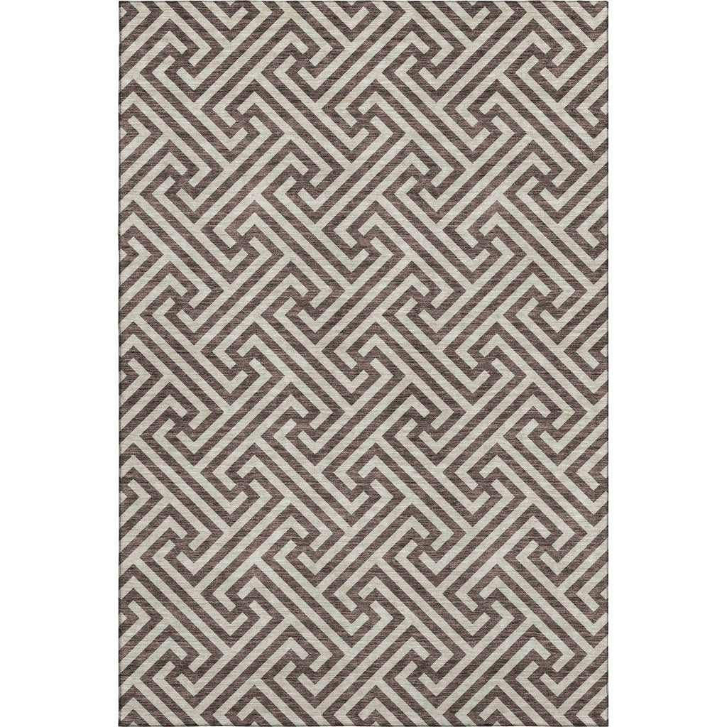 Piper Looms Mayfield Geometric AMF731 Brown Machine Washable Area Rug main image