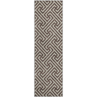 Piper Looms Mayfield Geometric AMF731 Brown Machine Washable Area Rug Runner Main Image