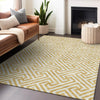 Piper Looms Mayfield Geometric AMF731 Gold Machine Washable Area Rug Lifestyle Image Feature