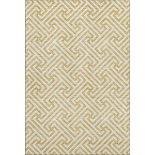 Piper Looms Mayfield Geometric AMF731 Gold Machine Washable Area Rug main image