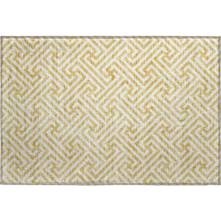 Piper Looms Mayfield Geometric AMF731 Gold Machine Washable Area Rug Scatter Main Image