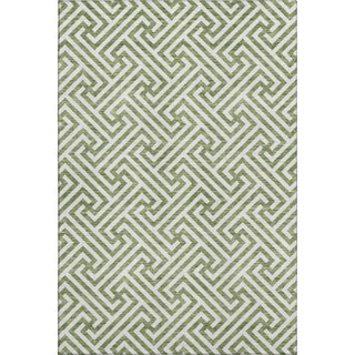Piper Looms Mayfield Geometric AMF731 Green Machine Washable Area Rug main image