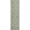 Piper Looms Mayfield Geometric AMF731 Green Machine Washable Area Rug Runner Main Image
