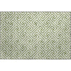 Piper Looms Mayfield Geometric AMF731 Green Machine Washable Area Rug Scatter Main Image