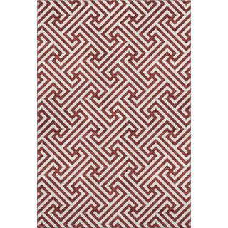 Piper Looms Mayfield Geometric AMF731 Merlot Machine Washable Area Rug main image