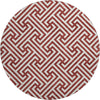 Piper Looms Mayfield Geometric AMF731 Merlot Machine Washable Area Rug Round Main Image