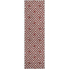 Piper Looms Mayfield Geometric AMF731 Merlot Machine Washable Area Rug Runner Main Image