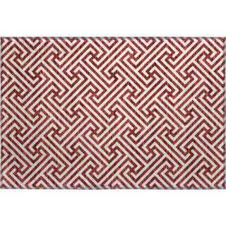 Piper Looms Mayfield Geometric AMF731 Merlot Machine Washable Area Rug Scatter Main Image