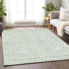 Piper Looms Mayfield Geometric AMF731 Mint Machine Washable Area Rug Lifestyle Image Feature