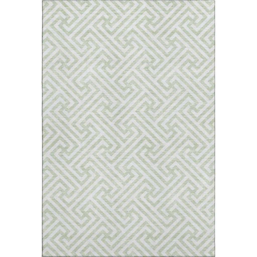 Piper Looms Mayfield Geometric AMF731 Mint Machine Washable Area Rug main image