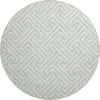 Piper Looms Mayfield Geometric AMF731 Mint Machine Washable Area Rug Round Main Image