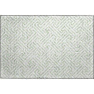 Piper Looms Mayfield Geometric AMF731 Mint Machine Washable Area Rug Scatter Main Image