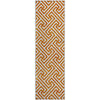Piper Looms Mayfield Geometric AMF731 Orange Machine Washable Area Rug Runner Main Image