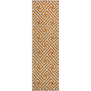 Piper Looms Mayfield Geometric AMF731 Orange Machine Washable Area Rug Runner Main Image