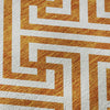 Piper Looms Mayfield Geometric AMF731 Orange Machine Washable Area Rug Swatch Image
