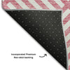 Piper Looms Mayfield Geometric AMF731 Pink Machine Washable Area Rug Backing Image