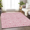 Piper Looms Mayfield Geometric AMF731 Pink Machine Washable Area Rug Lifestyle Image Feature