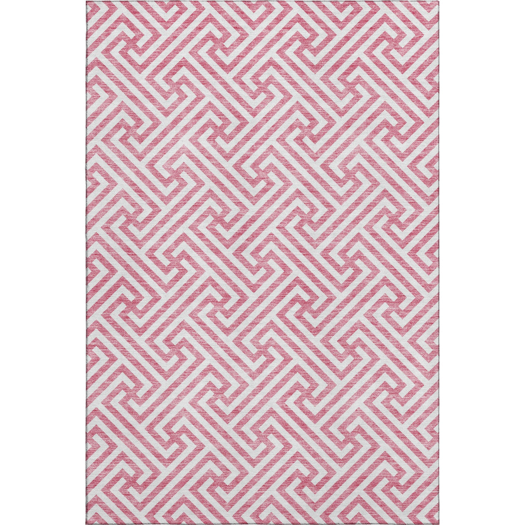 Piper Looms Mayfield Geometric AMF731 Pink Machine Washable Area Rug main image