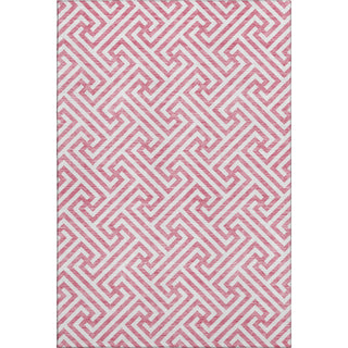 Piper Looms Mayfield Geometric AMF731 Pink Machine Washable Area Rug main image