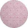 Piper Looms Mayfield Geometric AMF731 Pink Machine Washable Area Rug Round Main Image