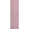 Piper Looms Mayfield Geometric AMF731 Pink Machine Washable Area Rug Runner Main Image