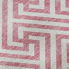 Piper Looms Mayfield Geometric AMF731 Pink Machine Washable Area Rug Swatch Image