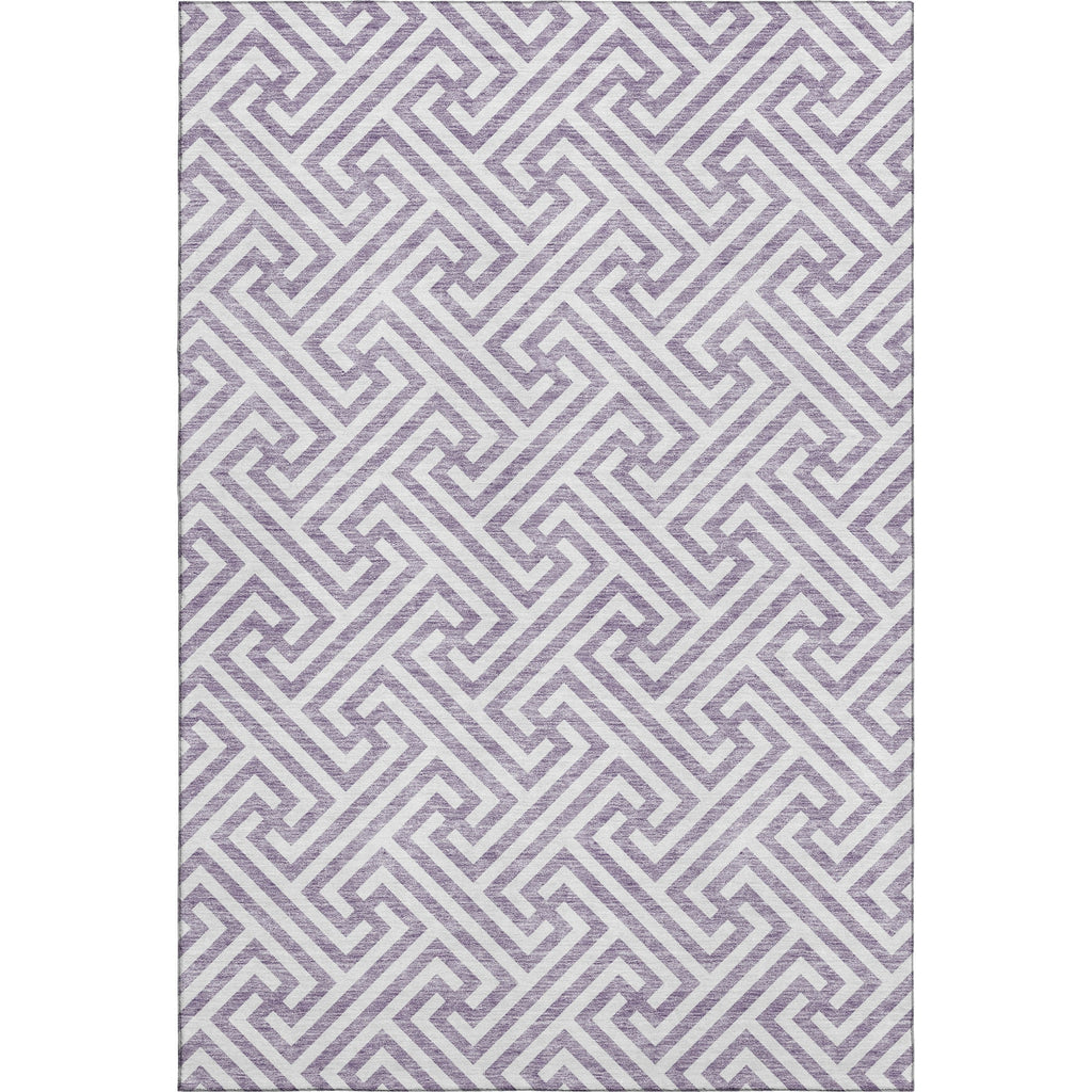 Piper Looms Mayfield Geometric AMF731 Purple Machine Washable Area Rug main image