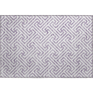 Piper Looms Mayfield Geometric AMF731 Purple Machine Washable Area Rug Scatter Main Image