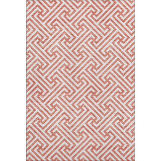 Piper Looms Mayfield Geometric AMF731 Salmon Machine Washable Area Rug main image