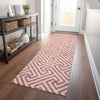 Piper Looms Mayfield Geometric AMF731 Salmon Machine Washable Area Rug Runner Lifestyle Image Feature