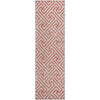 Piper Looms Mayfield Geometric AMF731 Salmon Machine Washable Area Rug Runner Main Image