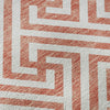 Piper Looms Mayfield Geometric AMF731 Salmon Machine Washable Area Rug Swatch Image