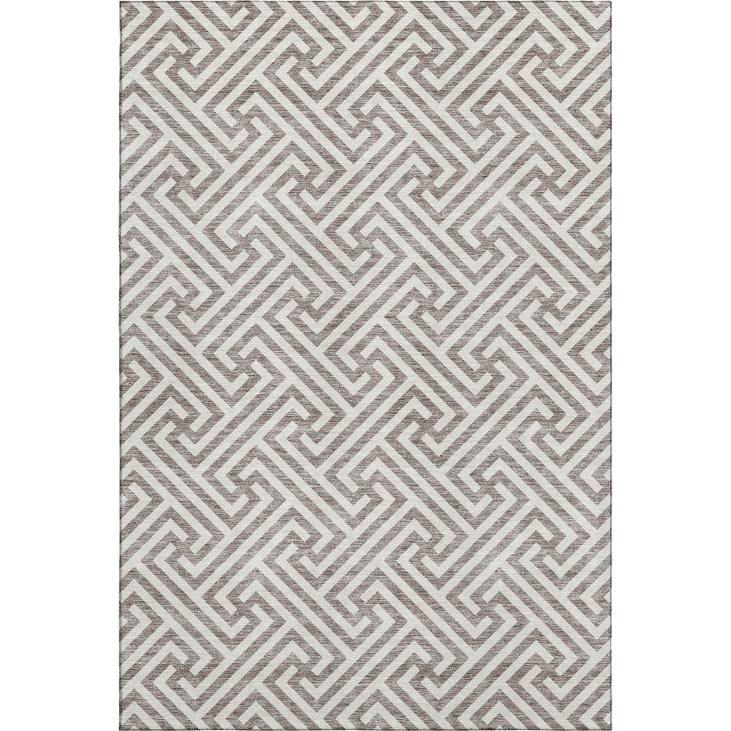 Piper Looms Mayfield Geometric AMF731 Taupe Machine Washable Area Rug main image