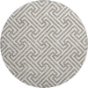 Piper Looms Mayfield Geometric AMF731 Taupe Machine Washable Area Rug Round Main Image