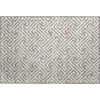 Piper Looms Mayfield Geometric AMF731 Taupe Machine Washable Area Rug Scatter Main Image