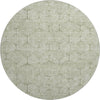 Piper Looms Mayfield Geometric AMF732 Aloe Machine Washable Area Rug Round Main Image
