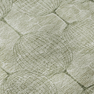 Piper Looms Mayfield Geometric AMF732 Aloe Machine Washable Area Rug Swatch Image